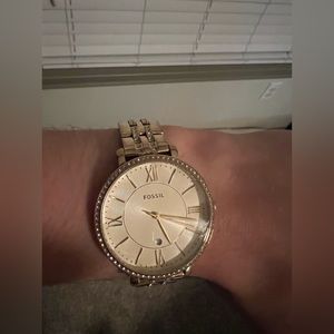 Gold Fossil Watch